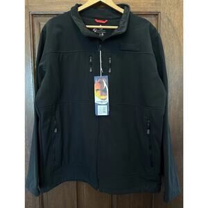 Hook And Tackle Softshell Crab Jacket Mens XL Technical Fishing Gear Black NWT